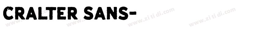Cralter Sans字体转换